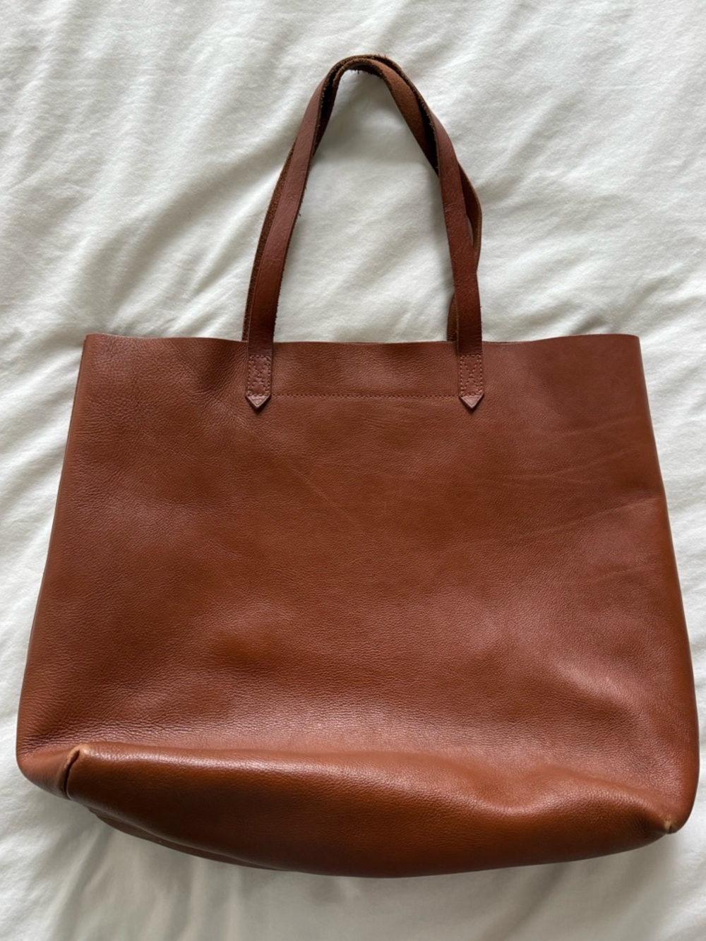 Classic Brown Leather Tote Bag - Picture 3 of 13